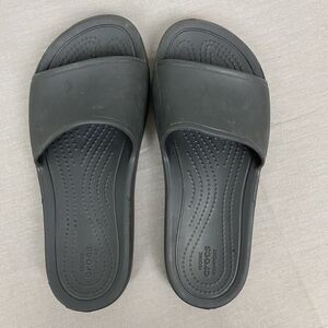 Crocs‎ Comfort Lightweight Sloane Black Slide Slip On Sandals Women's Size 4